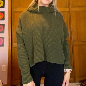American Eagle | Cropped Knit Sweater Turtle Neck